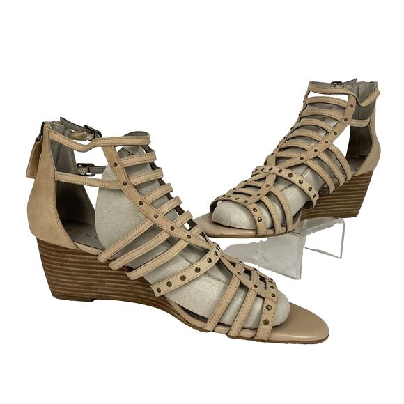 Hinge - Women's Sz 10(M) Beige/Blush Nubuck - Leather - HGNOLAN-LEA - New w/Box! - Picture 2 of 12